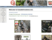 Tablet Screenshot of canadacrossbow.com